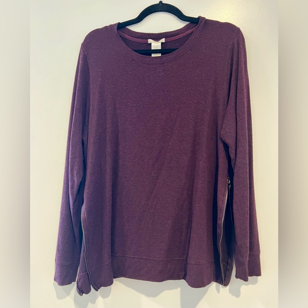Side Zipper Detail Tee